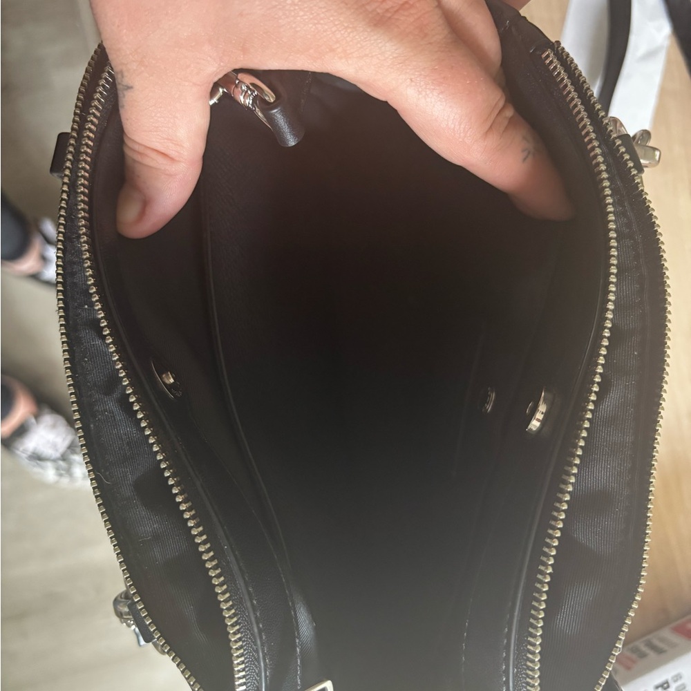 COACH Black Signature Canvas Satchel - Picture 4 of 5